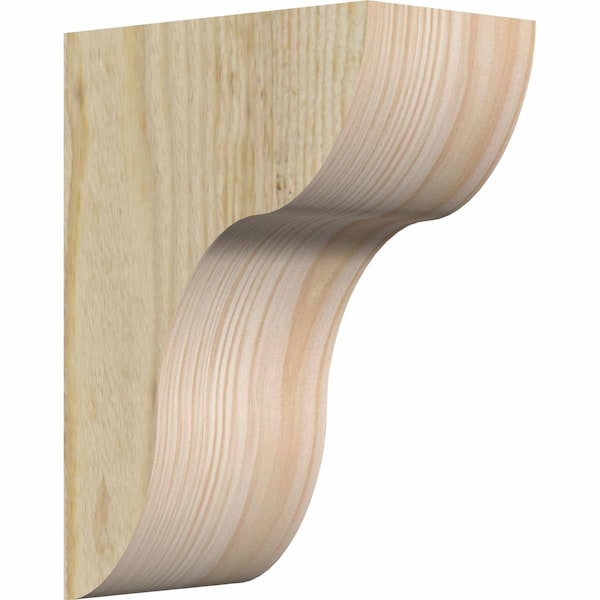 Ekena Millwork Carmel Rough Sawn Corbel, Douglas Fir, 6"W x 10"D x 14"H COR06X10X14CAR00RDF - main